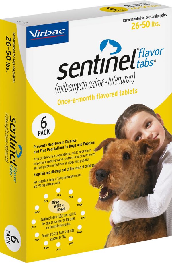 Sentinel Heartworm Prevention: 26-50lbs