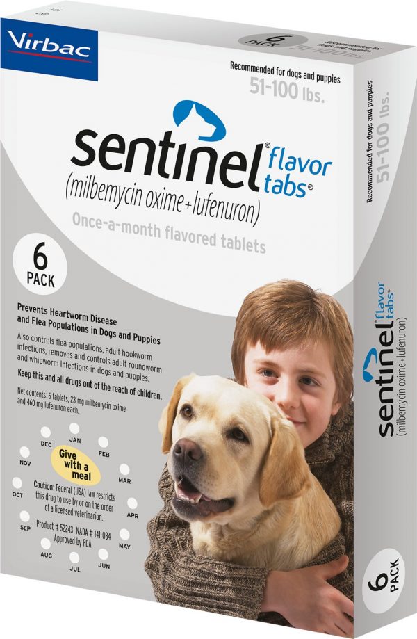 Sentinel Heartworm Prevention: 51-100lbs